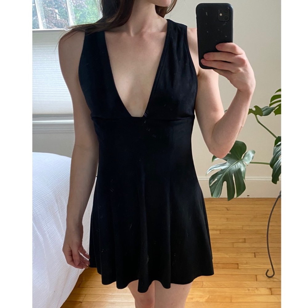 Dolce Vita Suede Black Dress